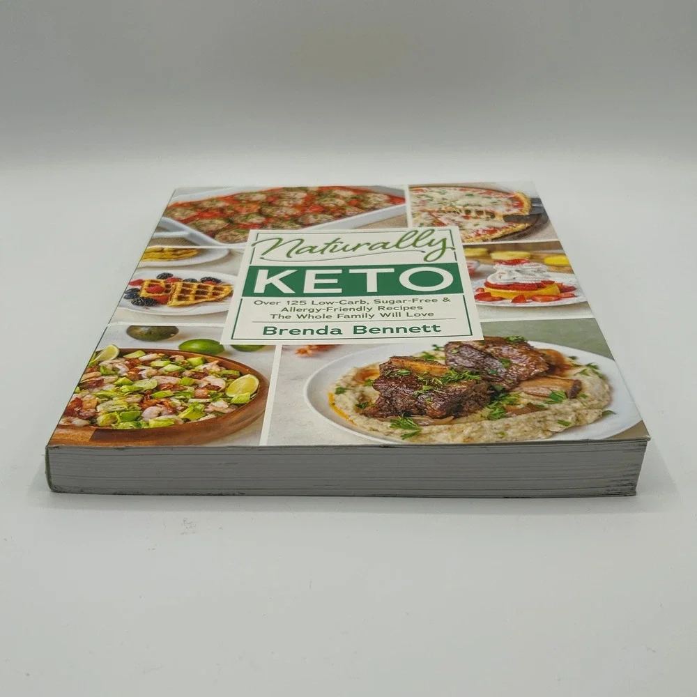 Naturally Keto 125 Low‎ Carb Sugar Free Allergy Friendly Recipes Cookbook Paper